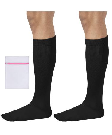 360 RELIEF - Flight Compression Socks Supports | Blood Circulation Travel Work 4XL 2Pairs-Black - Buy Online on GoSupps.com