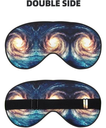 FoRes Universe Milky Way Galaxy Print Eye Mask - Light Blocking Adjustable Sleep Mask for Deep Rest - Unisex Adult Sleep Aid - Buy Online on GoSupps.com