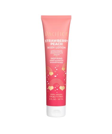PACIFICA Body Lotion - Strawberry Peach for Women 5 oz Body Lotion Pink