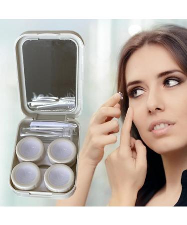 Travel Case | Lens Travel Kit - Portable Box with Tweezers Solution Bottle Lens Holder Kit for Daily and Outdoor Use Zukpumne - Buy Online on GoSupps.com
