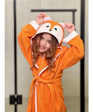 Ely Parker Children's Bathrobe for Boys & Girls - Super Soft Turkish Cotton Towel with Hood | Ages 7-8 | Thick & Absorbent - Buy Online on GoSupps.com