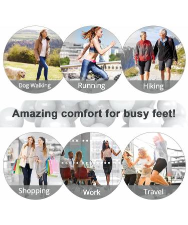 WLLHYF Memory Foam Insoles - Super Soft Shock Absorption Inserts for Men and Women - Relieve Foot Pain - Size 44-45 - Buy Online on GoSupps.com