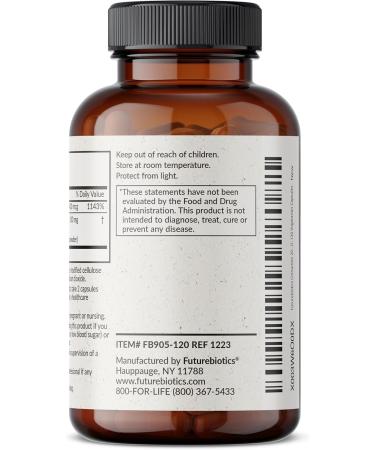 Futurebiotics Cinnamon Plus Chromium Picolinate Supplement High Potency Chromium Non-GMO 120 Vegetarian Capsules 120 Count (Pack of 1) - Buy Online on GoSupps.com