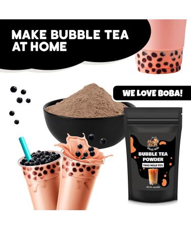 Bubble Tea Powder Kit | Thai Milk Tea Flavor | 1LB (454g) | 18 Servings | Instant Boba Drink Mix for Smoothies and Tapioca Pearl Milk Tea - Buy Online on GoSupps.com