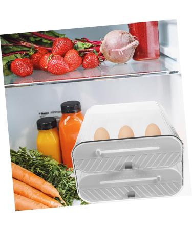 2-layer Egg Holder Storage Rack Organizer Large Egg Refrigerator Holder -layer Fridge re-usable - Buy Online on GoSupps.com