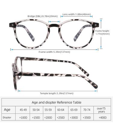 Yuluki 5-Pack Retro Reading Glasses for Men & Women | Comfortable Spring Hinges | Super Reading Aid 2.75 Magnification - Buy Online on GoSupps.com