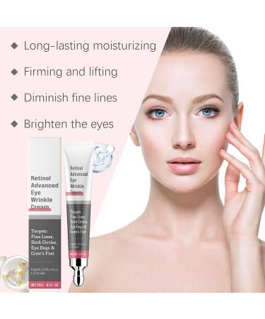 Retinol Eye Cream Anti Aging Instant Firm Eyes Anti Wrinkles Instant Dark Circles Under Eye Cream for Puffiness and Bags Under Eyes Firming Eye Cream for Wrinkles Hydrating Under Eye Care 15ml (1) - Buy Online on GoSupps.com