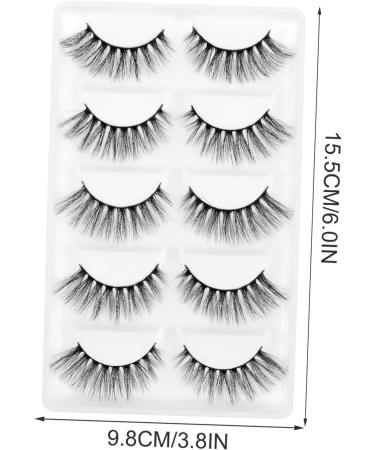 minkissy 5 Pair Luxury False Eyelashes Cruelty- Long False Eye Lashes Reusable Fake Eye Lashes Magnetic Eyelashes Natural Look Extension False Eyelashes Beauty Tools 3d Natural Style - Buy Online on GoSupps.com