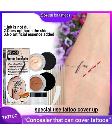 Waterproof Tattoo Cover Up Makeup for Scars, Dark Spots, Vitiligo - Professional Body Concealer Set - Buy Online on GoSupps.com