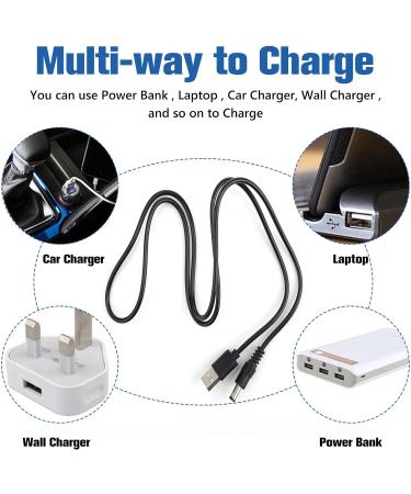 USB Charger Replacement Power Adapter 6 Charging Cord Heads Suitable for All 5V Shaver Sound Purifier Electric Beard Trimmer - Buy Online on GoSupps.com