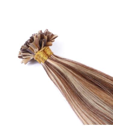 Keratin Bonding Hair Extensions #4/24 - 100 Strands 40cm - 100% Remy Real U-Tip Extensions by Novon Hair Extensions - Buy Online on GoSupps.com
