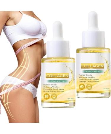 Collagen Lifting Body Oil Anti-Aging Collagen Serum Nourishing and Firming Body Oil for Bust and Buttocks Collagen Oil for Firming Skin Reduces Fine Lines and