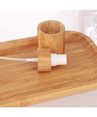 COSIDEA 4 pcs Empty 5oz /150ml bamboo lid clear glass spray bottle with fine mist despenser head for liquid perfume toiletries containers toner bottles 150ml Clear - Buy Online on GoSupps.com