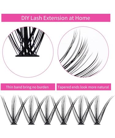 Durable 30D & 40D Cluster Lashes | 0.07 D Curl 16mm Extensions | 200Pcs for DIY Eyelash Extensions at Home - Buy Online on GoSupps.com