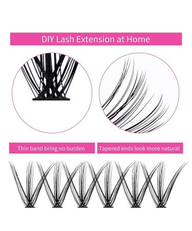 240 30d+40d Wispy Cluster Lash Clusters 0.07mm - DIY Individual Lash Extensions - Reusable Supplies - 14mm - Buy Online on GoSupps.com