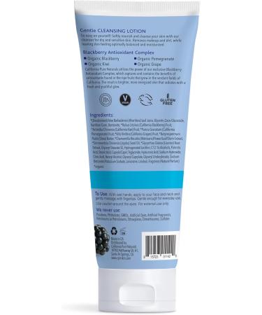 CPN California Pure Naturals Gentle Cleansing Lotion - Vegan Face Wash & Brightening Cleanser for Sensitive Skin with Jojoba Shea & Antioxidants - 4oz - Buy Online on GoSupps.com