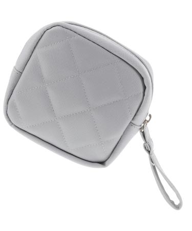 Amosfun Storage bags for women's bands bag holder Mini cosmetic bag mini-lipsticks Portable sanitary holder Period bag Small cosmetic pocket organizer pads PU