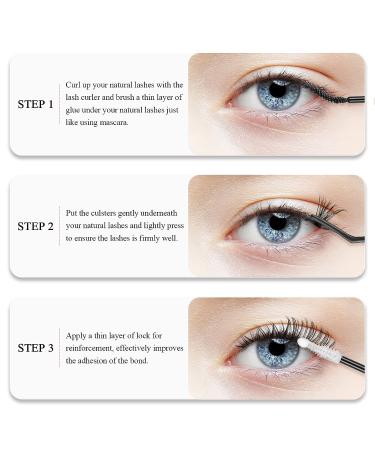 280pcs Fenshine Cluster Eyelash Extensions | Mixed 30D+40D | 0.07D Curl | 9-15mm | Soft Individual Lashes | Natural False Eyelashes - Buy Online on GoSupps.com
