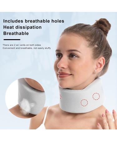 Rianpesn Adjustable Neck Support Collar | Breathable Contoured Neck Protection for Improved Posture Ideal for Men & Women | International Shipping Available - Buy Online on GoSupps.com