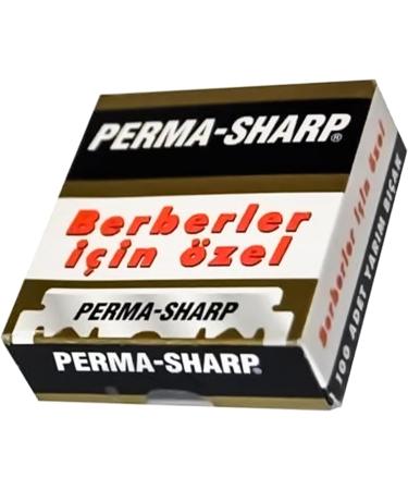 Perma-Sharp Single Edge Razor Blades - 100 Pack for a Superior Shaving Experience For Shaving Enthusiasts and Professional Barbers - Buy Online on GoSupps.com