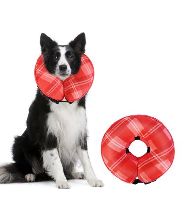 Lyneun inflatable breaker crane for dogs cats adjustable hinge dog dog soft dog collar leak protection leak protection dog for dog and cat red l