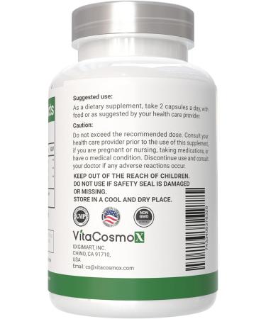 VitaCosmoX Fisetin Quercetin Resveratrol Supplement 1 200 mg 120 Veggie Capsules 100% Vegetarian Non-GMO & Gluten Free - Buy Online on GoSupps.com