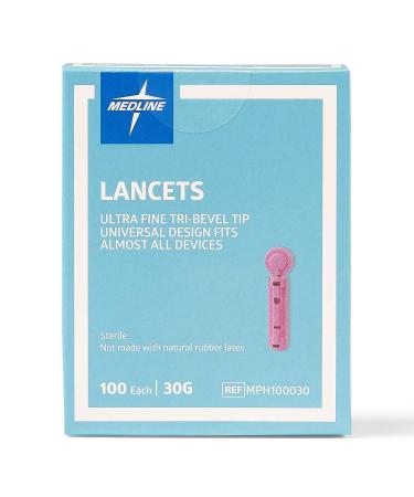 Medline General Purpose Lancet 30G - Box of 100 | Compatible with Universal Lancing Devices - Buy Online on GoSupps.com