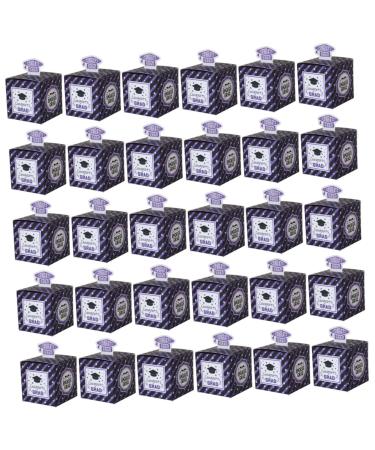 TOPBATHY 50pcs Boxes Graduation Candy Box Graduation Party Favors Candy Container Graduation Party Favor Boxes Grad Candy Boxes Party Candy Holder Paper European Style Gift Purple 1 count (Pack of 1) Purple