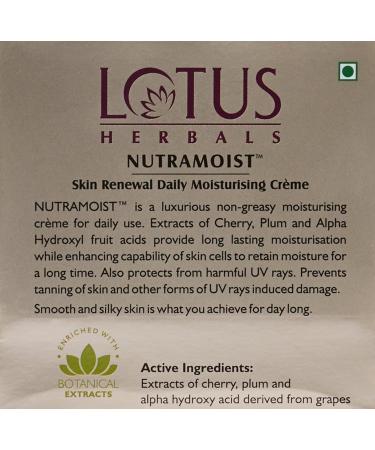 Lotus Nutramoist Skin Renewal Daily Moisturizing Cream 50g (Pack of 2) - Buy Online on GoSupps.com