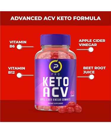 Pro Keto ACV Gummies (3 Pack) - Advanced Ketosis Formula with Apple Cider Vinegar, Vitamin B12, Beet Root Juice, Pomegranate Juice - Vegan Non GMO - 180 Gummies - Buy Online on GoSupps.com