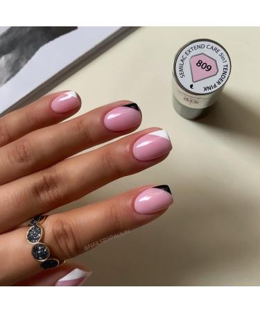 Semilac Extend Care Base 5in1 809 Tender Pink Gel Nail Polish - Long Lasting UV/LED Gel Nails 7ml - Buy Online on GoSupps.com
