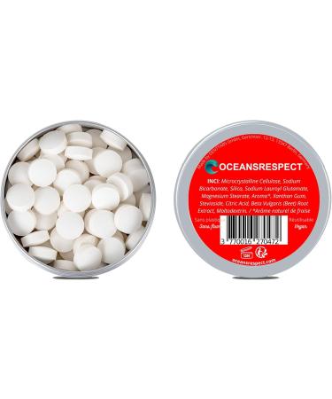 Oceansrespect 60 Toothpaste Tablets - Aluminum Box - Strawberry - Fluoride Free 1 Unit (Pack of 1) - Buy Online on GoSupps.com