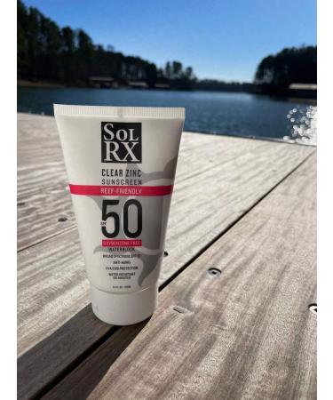 SolRX MINERAL+ SPF 50 Zinc Oxide Sunscreen | Water Resistant, Reef Safe, Broad Spectrum for Face and Body - Buy Online on GoSupps.com