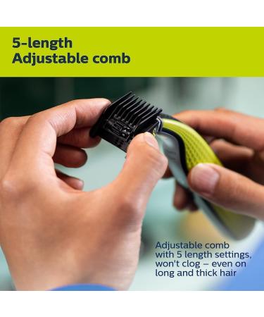 Philips OneBlade 360 Face & Body Wet & Dry Trim Edge & Shave with the 5-in-1 Adjustable Comb and Body Comb QP2834/20 OneBlade Face & Body - Buy Online on GoSupps.com