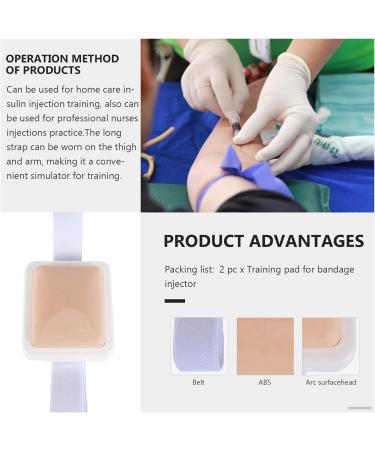 Intramuscular Injection Training Pad Set | Multi-Functional IM ID Practice | 2pcs with 3 Skin Layers for Nurse & Medical Students - Buy Online on GoSupps.com