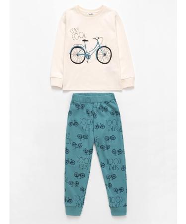 Artie Baby Boys 100% Cotton Long Sleeve Pajamas Set, Kids Nightwear Footless PJ Outfit, 12 Months - 8 Years, Light Blue, 3-4 Years - Buy Online on GoSupps.com