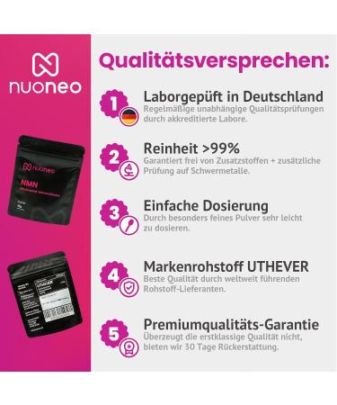Nuoneo NMN Powder (15G) - 99% Purity Tested in Germany Bioactive Nicotinamide Mononucleotide for Dogs & Cats - High-Quality Raw Material - Buy Online on GoSupps.com