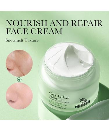 Centella Asiatica Repair Face Cream - Deeply Nourishing Moisturizer for Day & Night Soothes Dryness Firms Skin & Reduces Fine Lines - Buy Online on GoSupps.com