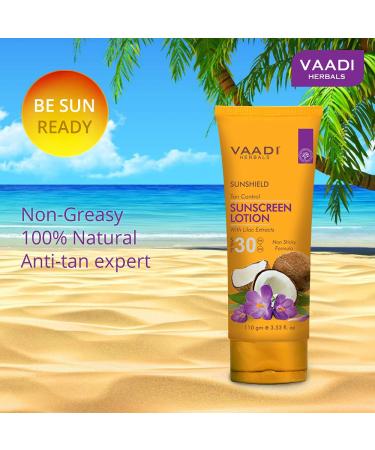 Vaadi Herbals Sunshield Ton Control Sunscreen Lotion SPF 30 - 110g | Best International Shipping - Buy Online on GoSupps.com