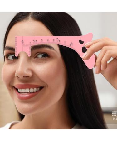 Eyebrow Template - Eye Brow Stencils for Women - Eyebrow Shaping Ruler Eye Makeup Aid Brow Measuring Tool for Beginners Eye Liner Eyelash Eyebrow Pink - Buy Online on GoSupps.com