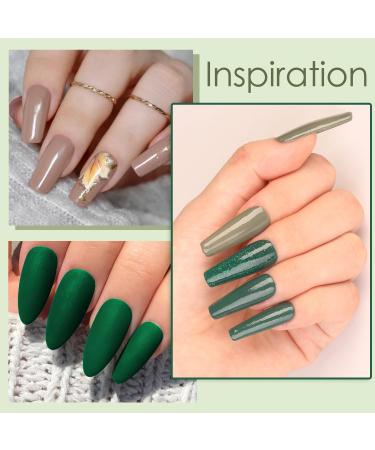 Lavender Violets 6 Colours Acrylic Dip Powder French Nail Art Manicure Large Capacity Dipping Powder Nail Powder DIY Early Green Brown JS207 An Early Fall - Buy Online on GoSupps.com