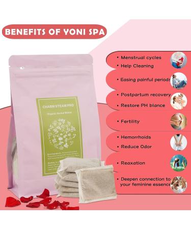 Organic Yoni Herbs for Feminine Cleansing, Tightening, Postpartum Care - 20 Bags - Buy Online on GoSupps.com