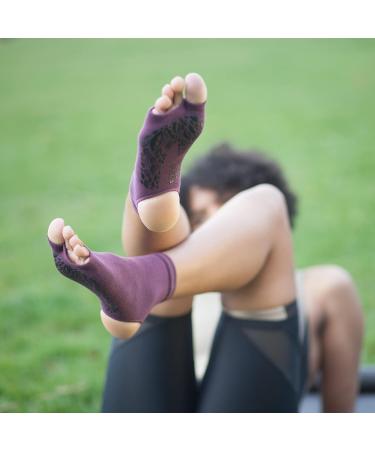 Dresp Yoga Socks | Anti-Slip Dance & Sport Stulps | Toe-Free Warm Cotton Mix | Elegant Black | Size 36-38 - Buy Online on GoSupps.com