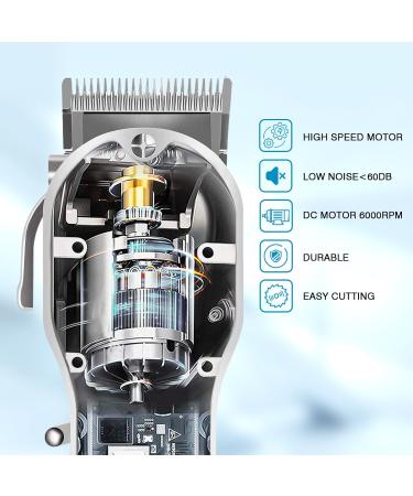 Gabrella Men s Hair Clipper Beard Trimmer Hair Trimmer Shaver for Men Professional Barber Clippers Waterproof Cordless Hair Trimmer Rechargeable Trimmer Male Grooming Set Colorful Guide Combs Sliver - Buy Online on GoSupps.com