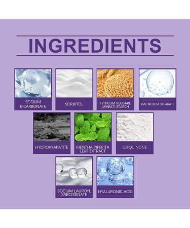 Purple Teeth Restoration Mineral Powder Tooth Powder Effective in Strengthening Teeth and Gums for Daily Use(1pcs) - Buy Online on GoSupps.com