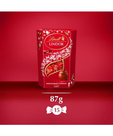 Lindt - Cornet LINDOR - Chocolat au Lait - Id al pour P ques 87g Lait 87g - Buy Online on GoSupps.com