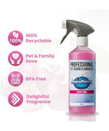 Pet Odour Eliminator Spray Strong Enzyme Odour Bacteria Eating Deodoriser & Dog Urine Neutraliser | Pet Odour Remover | Smells from Carpet Upholstery - Buy Online on GoSupps.com