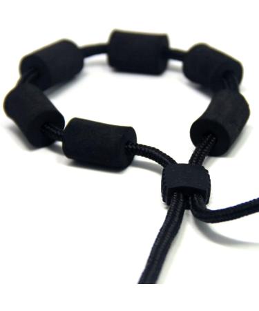 SAMSFX 2PCS Floating Eyeglasses Strap with Foam Adjustable Sports Sunglass/Eyeglass/Glasses Chain Retainer Neck Cord for Swimming Water Rafting Drift Outdoor Fishing Boating  Black - Buy Online on GoSupps.com