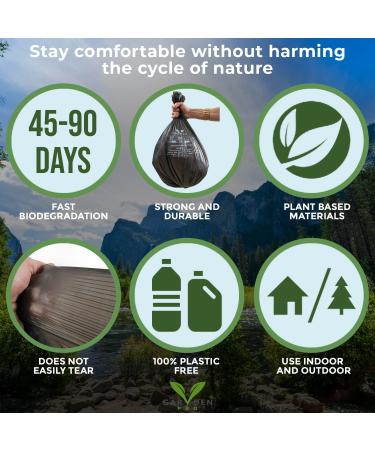 20-Pack Portable Toilet Replacement Bags | 8 Gallon Compostable Liners for Camping | OK Compost Home Certified - Plastic Free - Buy Online on GoSupps.com