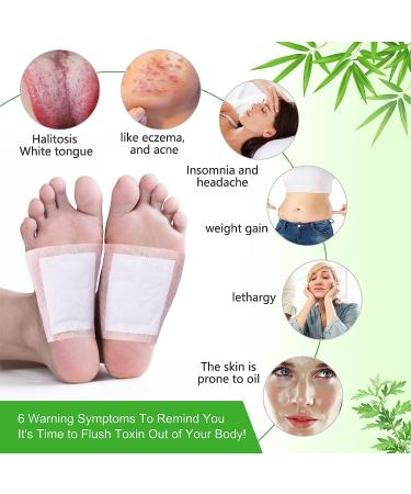 20Pcs Ginger Detox Foot Pads | Natural Bamboo Vinegar Formula | Relieve Stress, Improve Sleep | Deep Cleansing and Dampness Removal - Buy Online on GoSupps.com